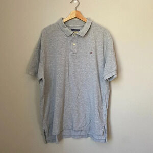 Ralph Lauren Polo Jeans Co. Mens Size XL Short Sleeve Cotton Polo Shirt in Gray